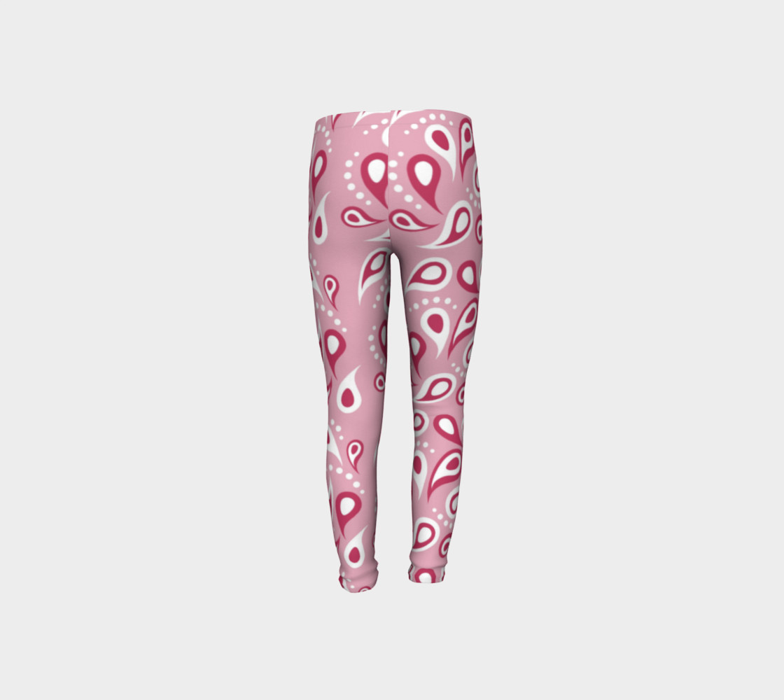 Pink Paisley Leggings - Valentine's Day preview #8