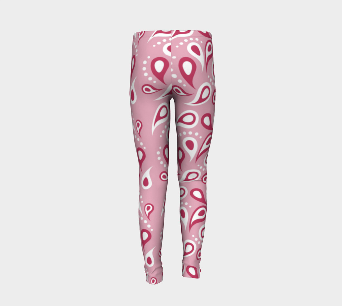 Pink Paisley Leggings - Valentine's Day preview #6