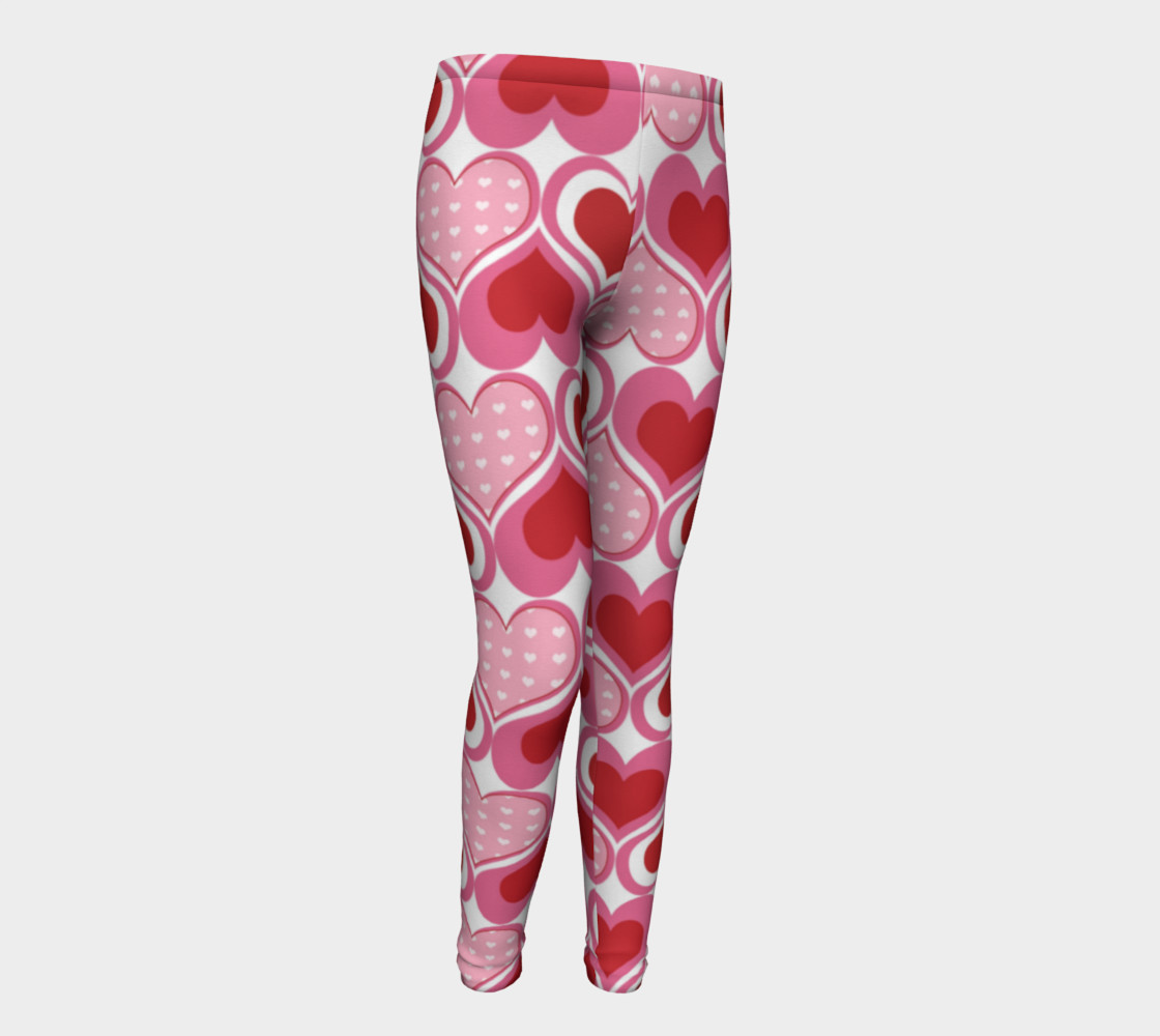 Super Cute Heart Leggings for Valentine's Day - Toddler preview #1