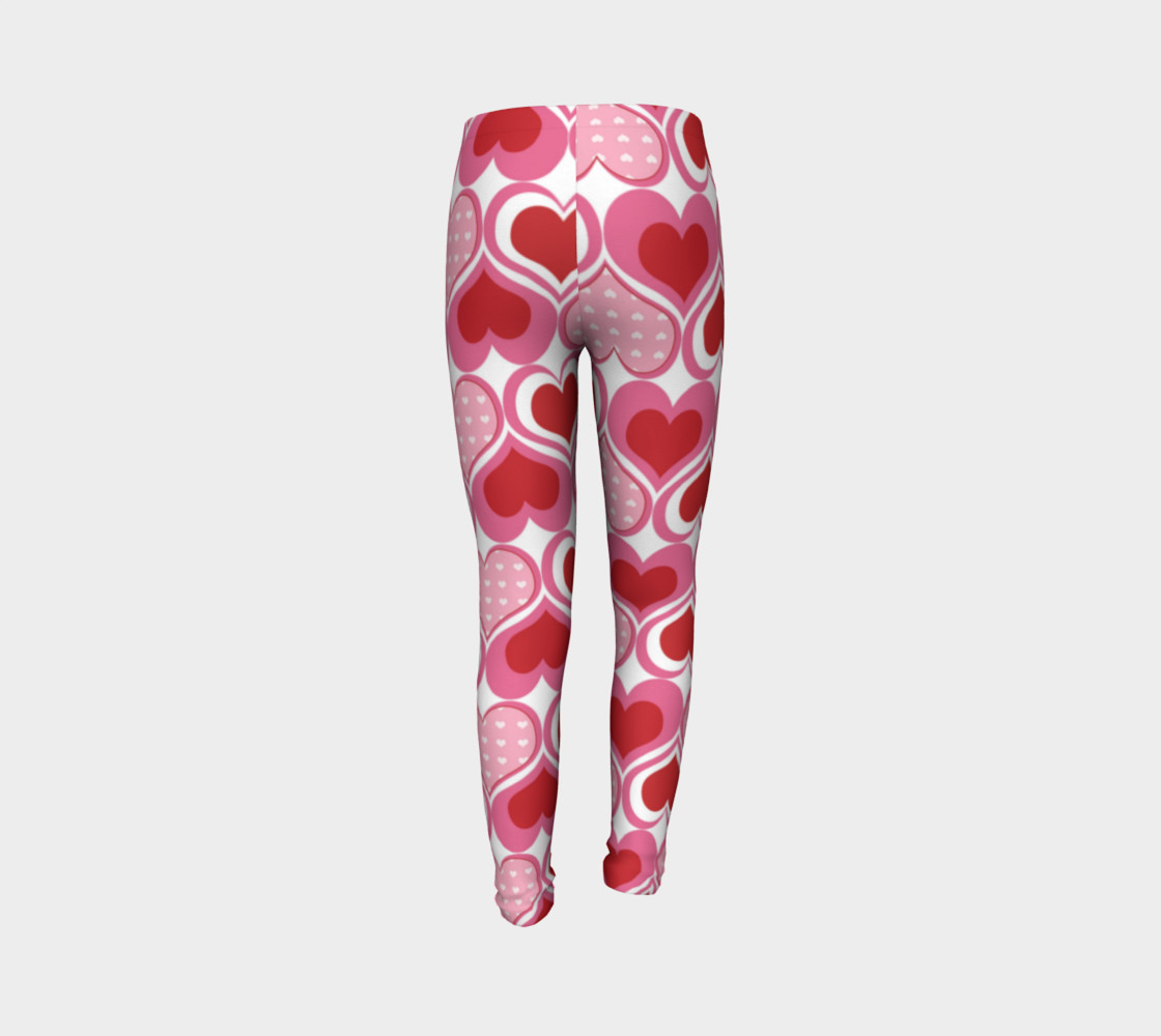 Super Cute Heart Leggings for Valentine's Day - Toddler preview #7