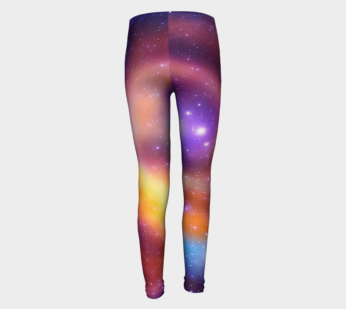 Galaxy Array of Stars and Gases Youth Leggings preview #5