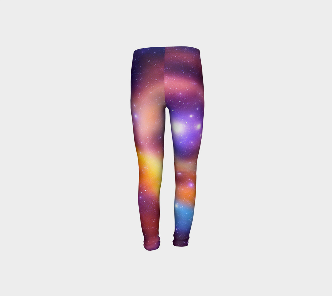 Galaxy Array of Stars and Gases Youth Leggings preview #8