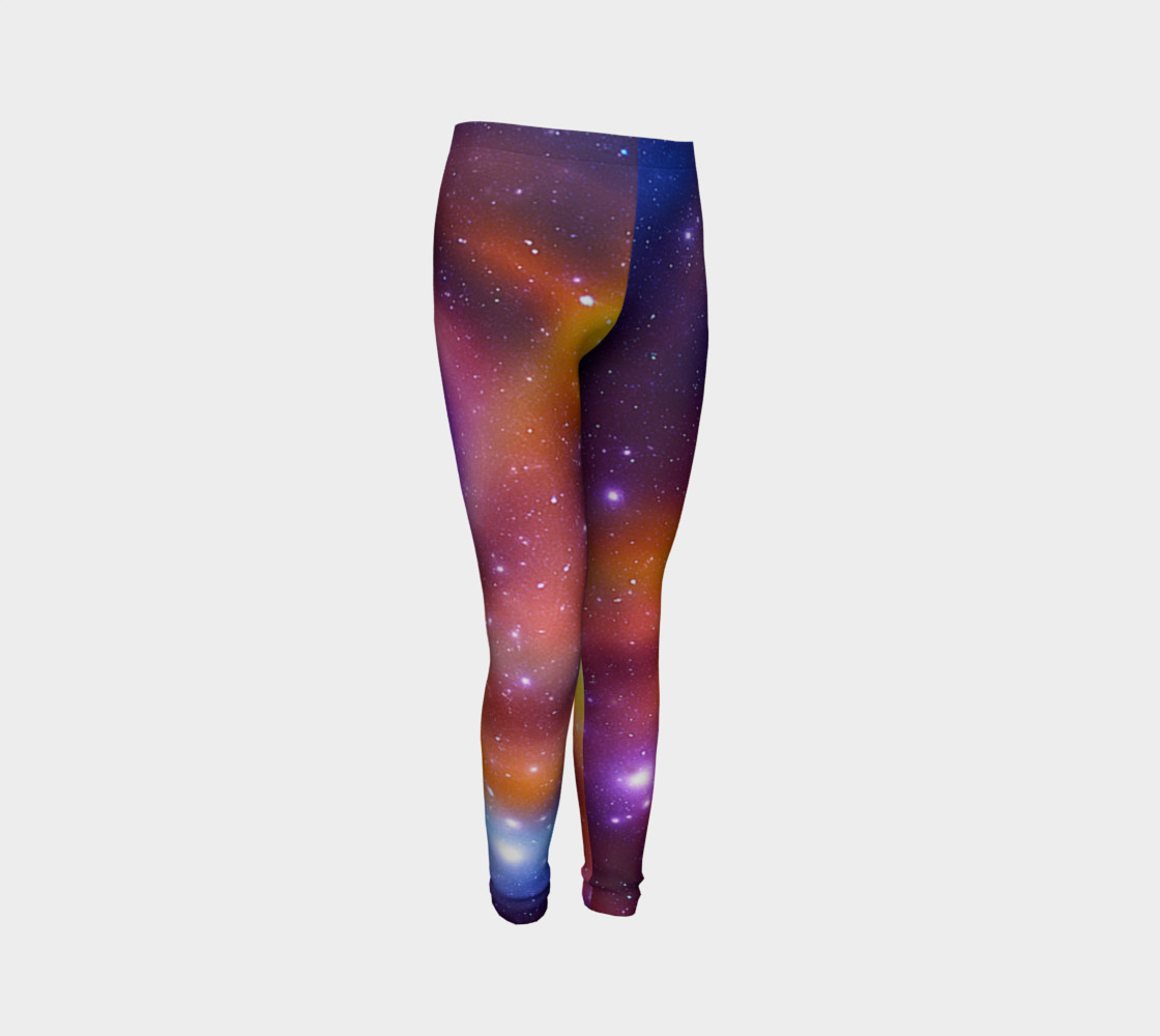 Galaxy Array of Stars and Gases Youth Leggings preview #3