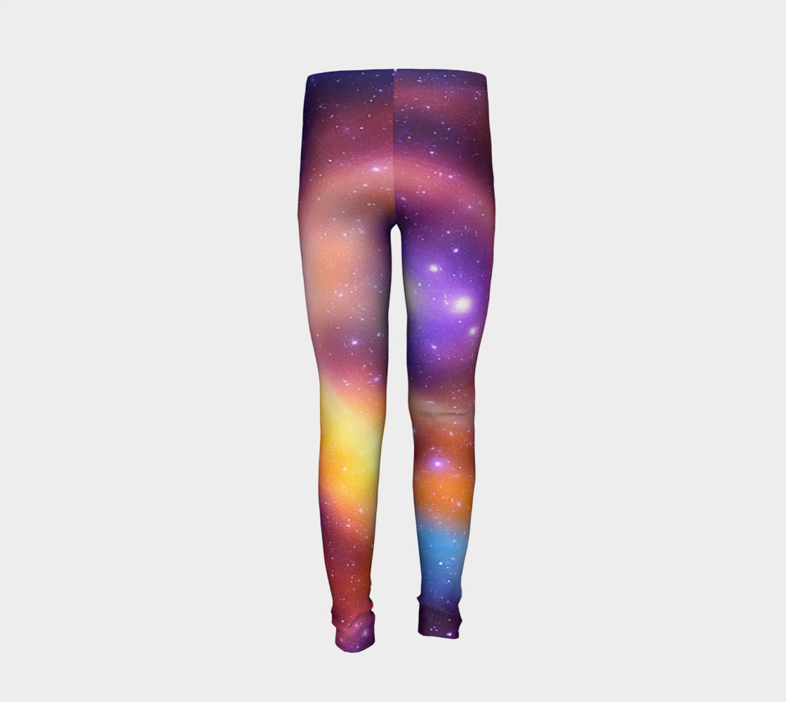 Galaxy Array of Stars and Gases Youth Leggings preview #6