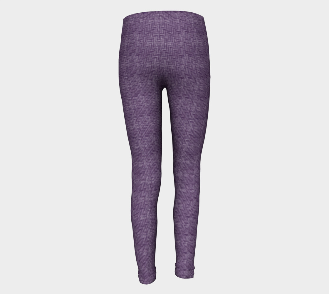 Purple Weave Youth Leggings preview #5