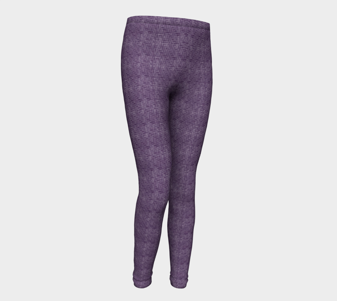 Purple Weave Youth Leggings preview #1