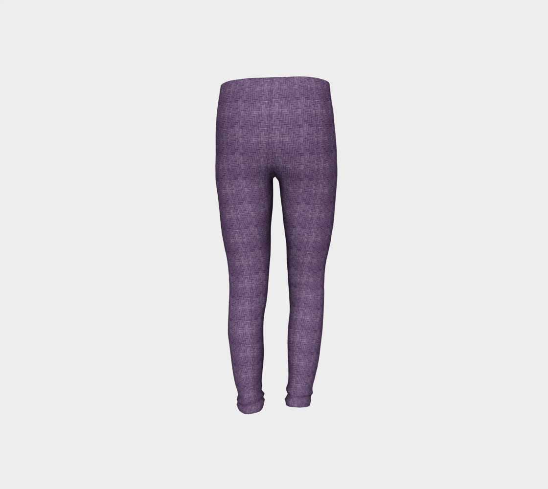 Purple Weave Youth Leggings preview #8