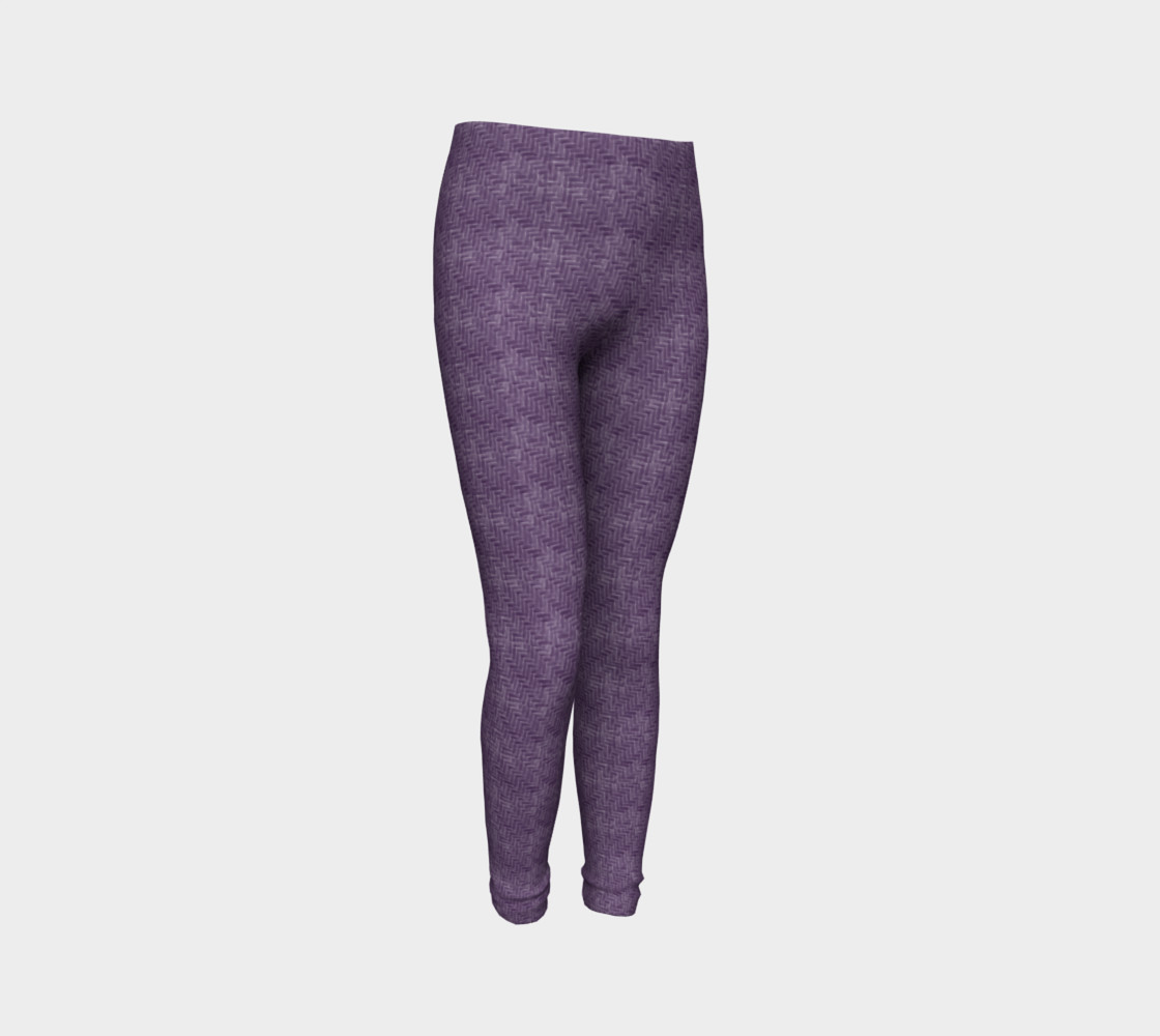 Purple Weave Youth Leggings preview #3