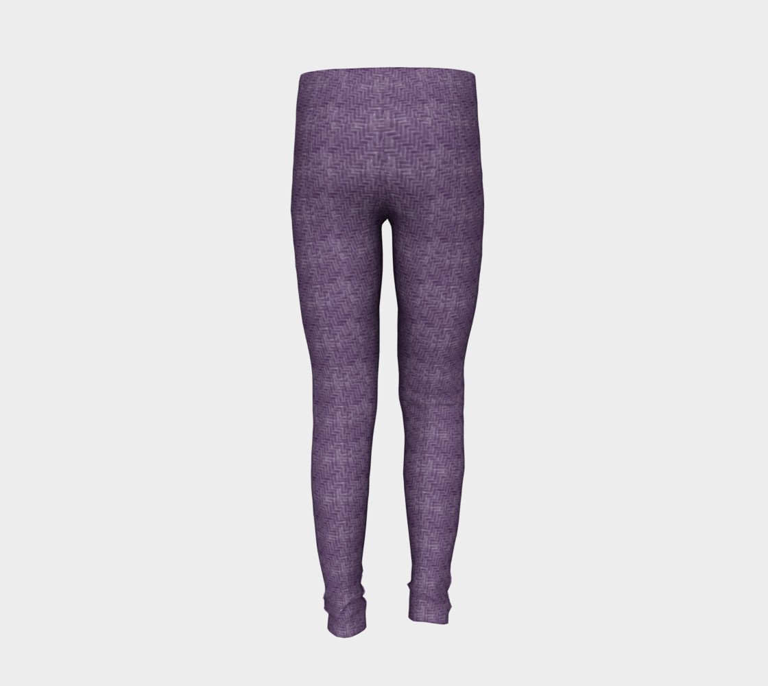 Purple Weave Youth Leggings preview #6