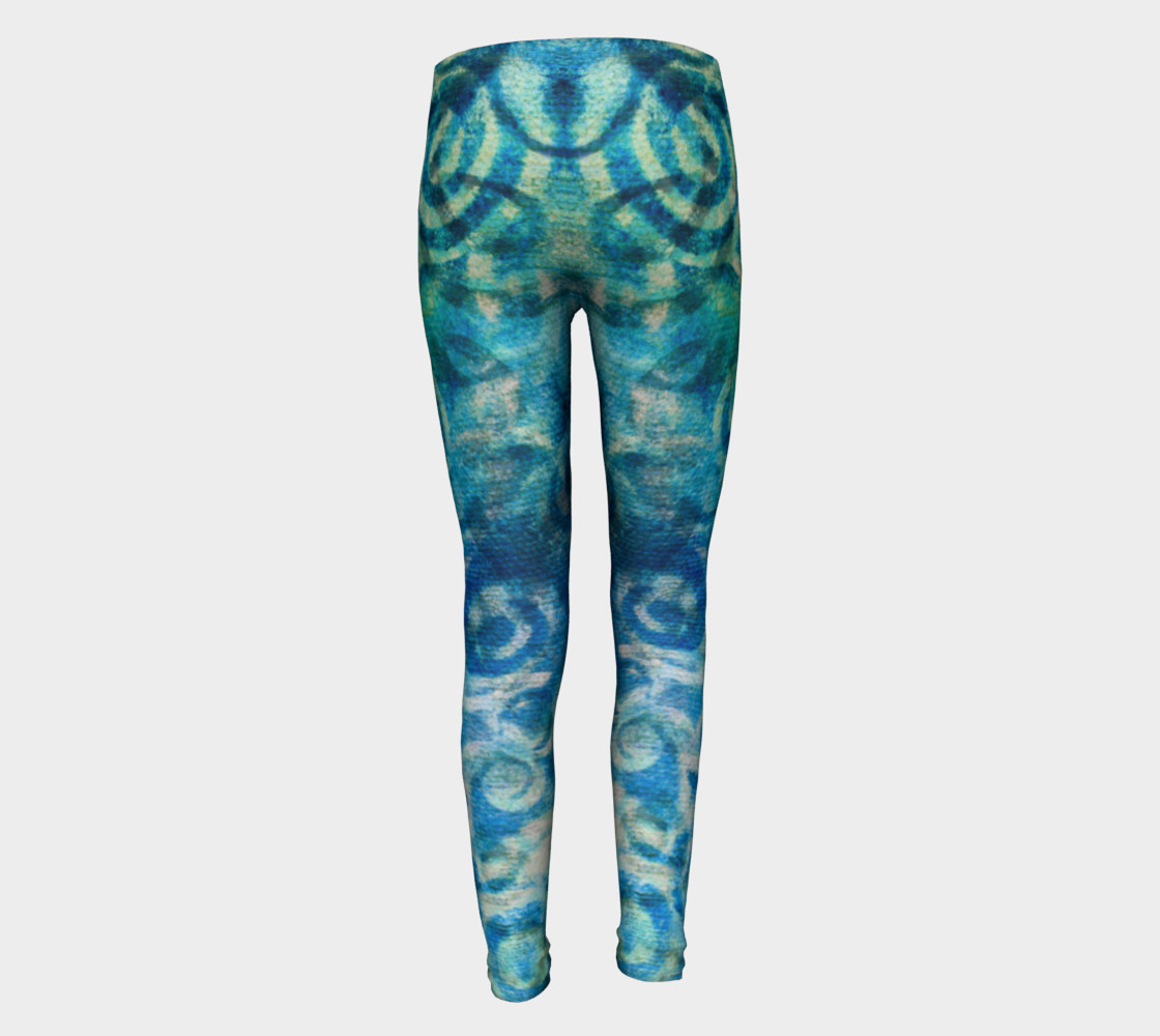 Blue Swirl Youth Legging preview #5