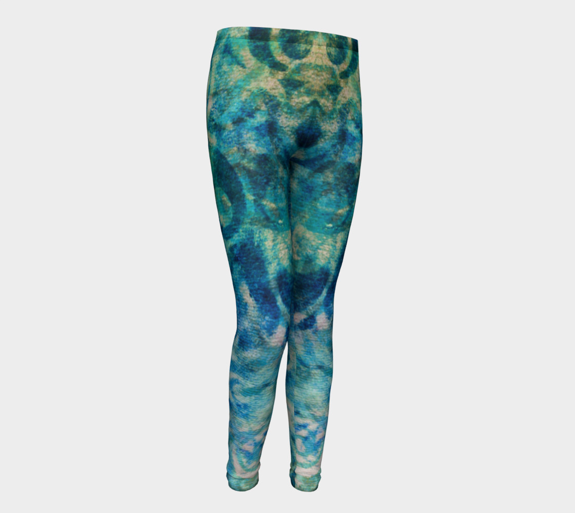 Blue Swirl Youth Legging preview #1