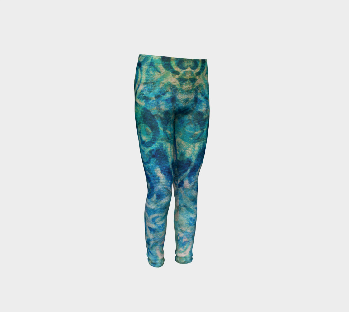 Blue Swirl Youth Legging preview #4