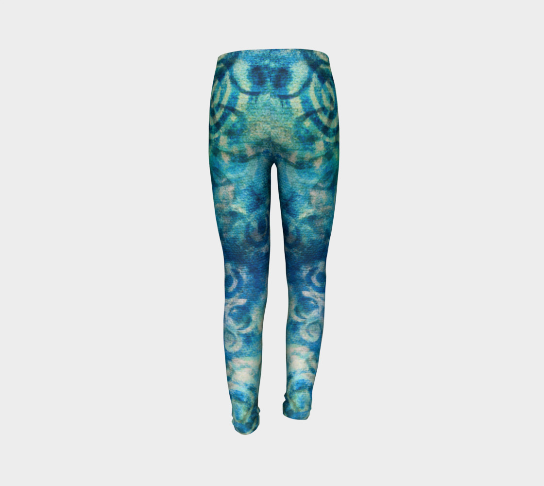 Blue Swirl Youth Legging preview #7