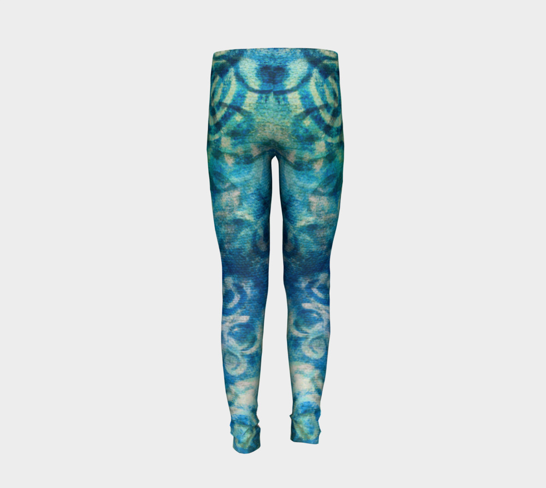 Blue Swirl Youth Legging preview #6