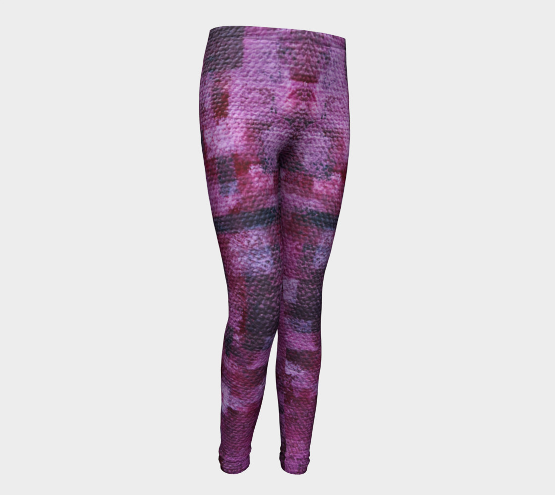 Pink Mosaic Youth Leggings preview #1