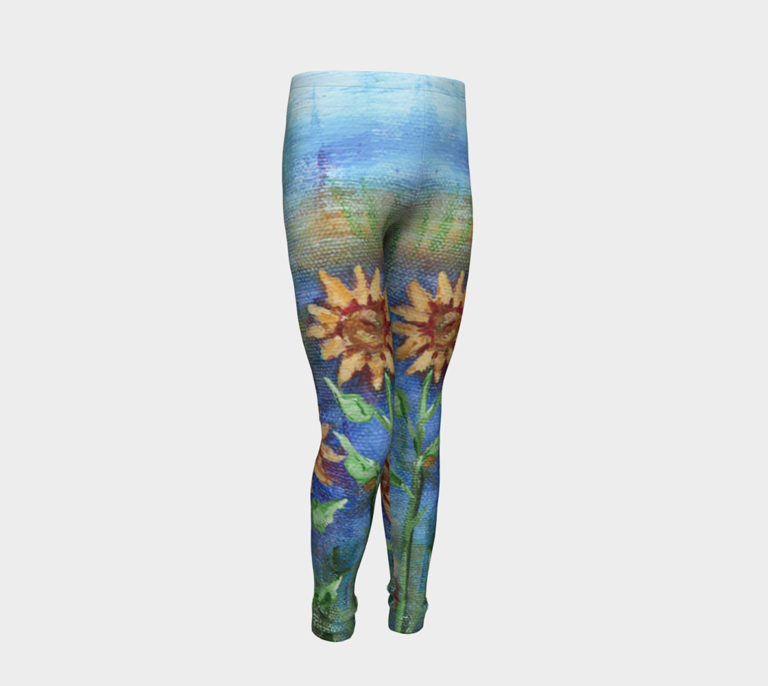 Sunflower Denim Youth Leggings preview #2