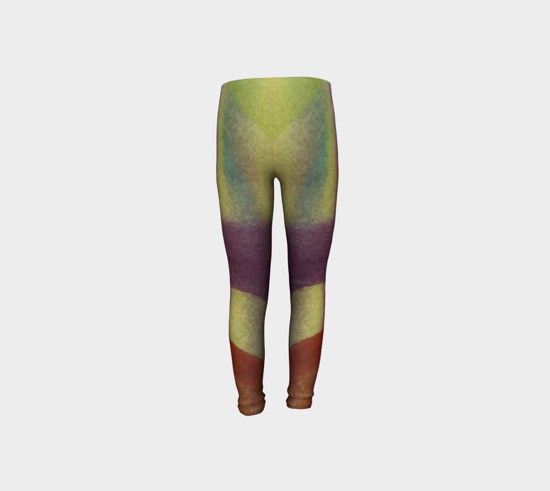 Tropical Watercolor Youth Leggings preview #8