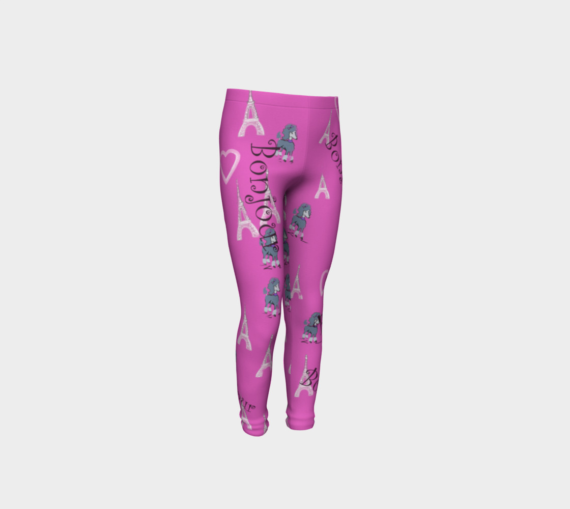 Bonjour Poodle Leggings preview #4