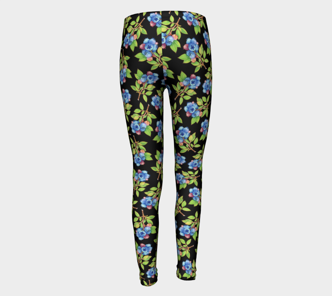 Aperçu de Blueberry Sprig Youth Leggings #5