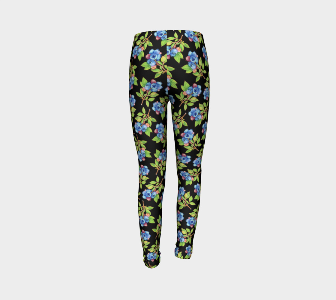 Aperçu de Blueberry Sprig Youth Leggings #7
