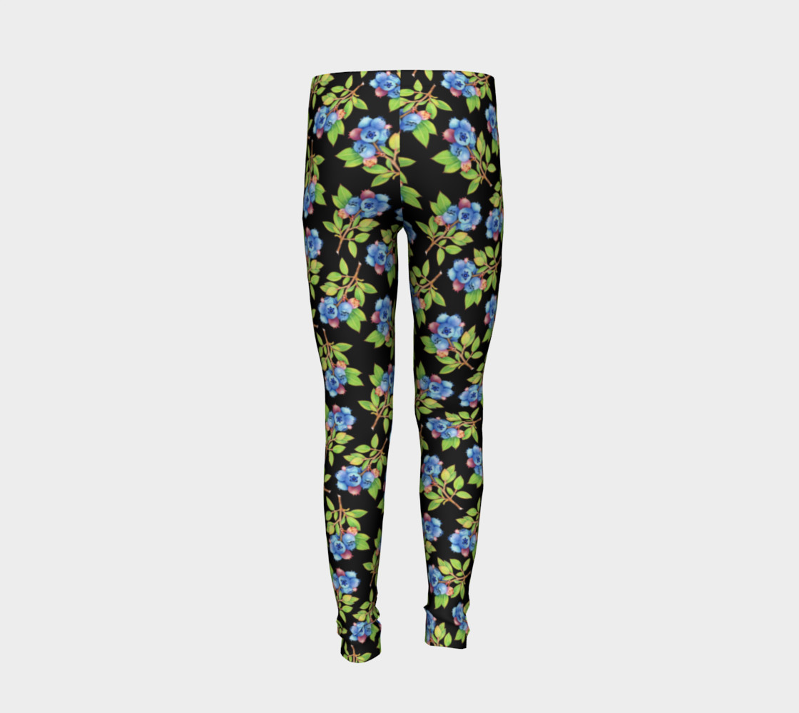 Aperçu de Blueberry Sprig Youth Leggings #6