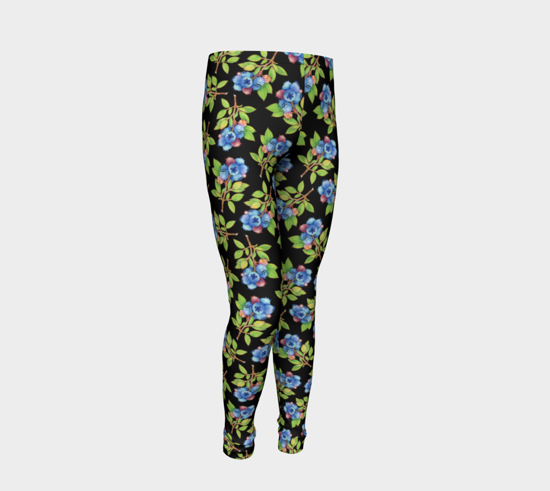 Aperçu de Blueberry Sprig Youth Leggings #2