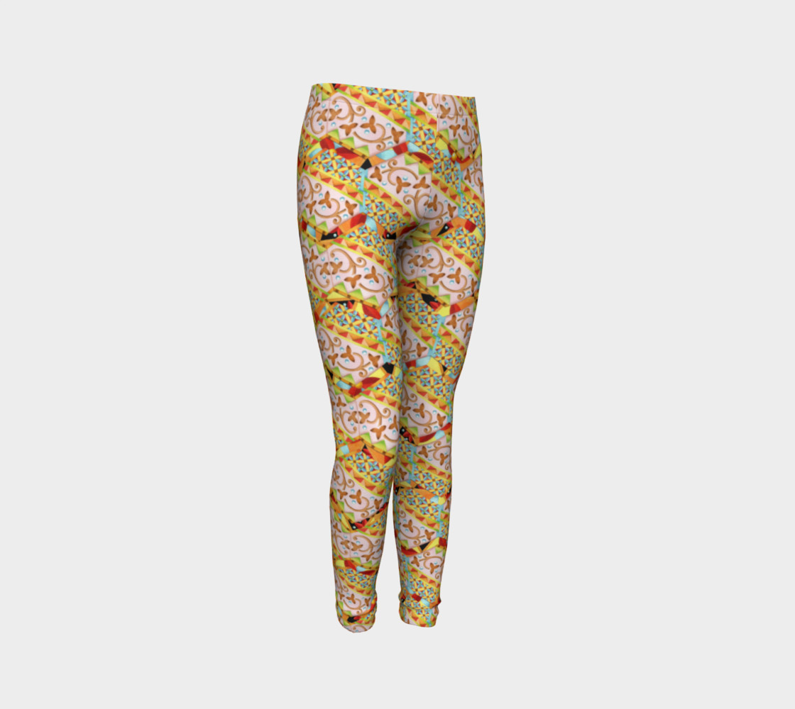 Aperçu de Gypsy Hexagons Youth Leggings #3