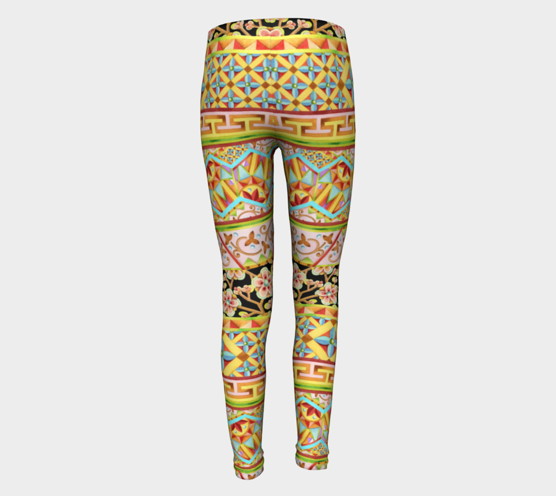 Gypsy Stripe Youth Leggings preview #5