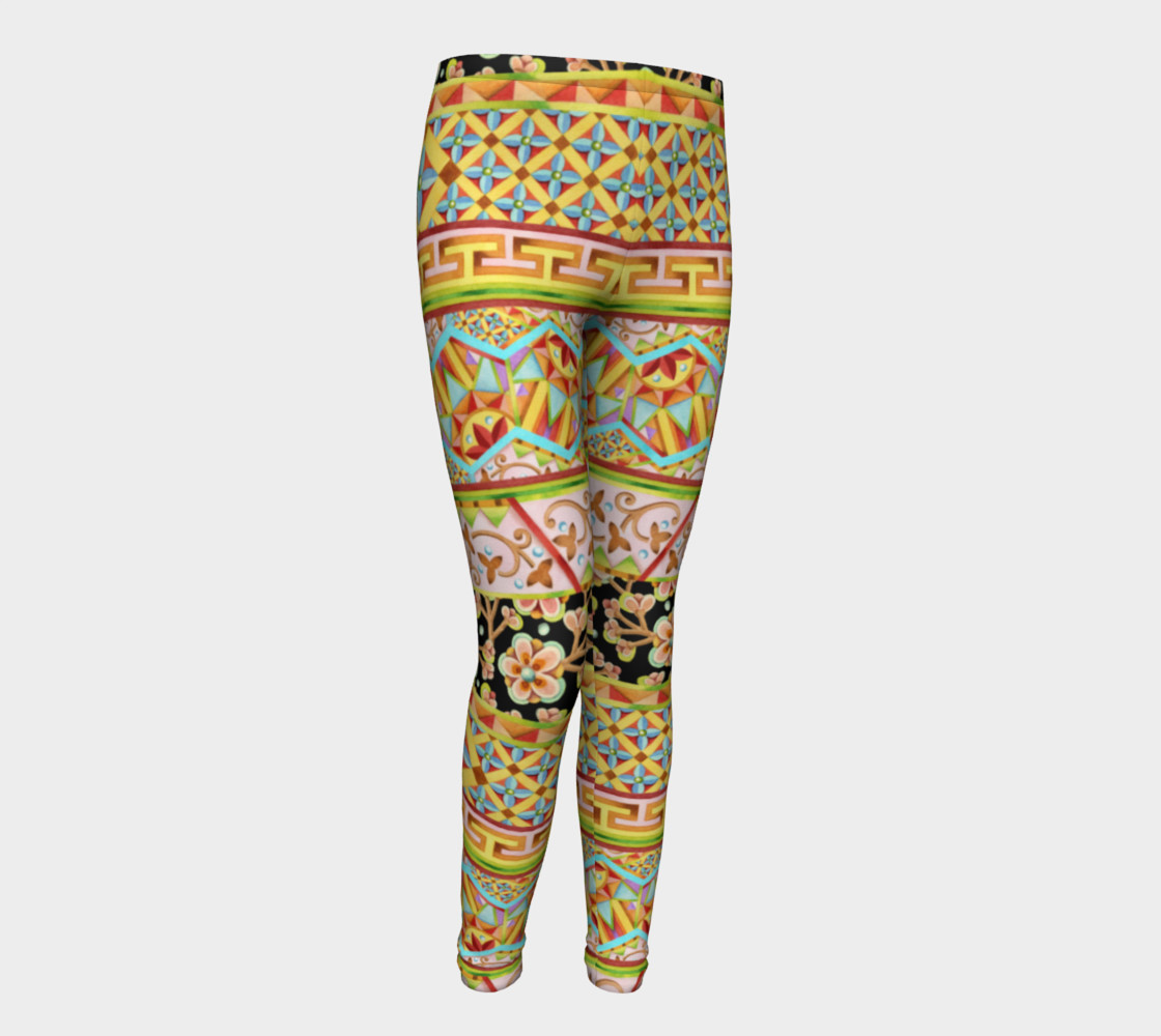 Gypsy Stripe Youth Leggings preview #1