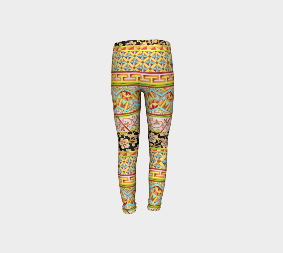Gypsy Stripe Youth Leggings preview #8