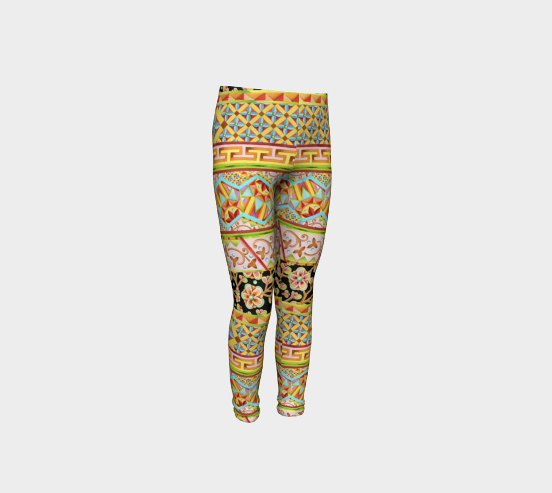 Gypsy Stripe Youth Leggings preview #4