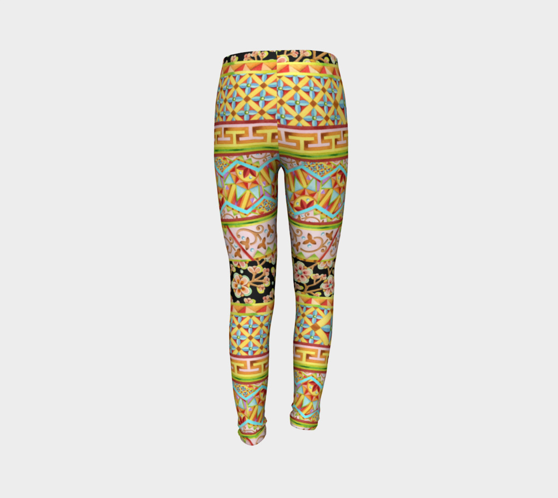 Gypsy Stripe Youth Leggings preview #7