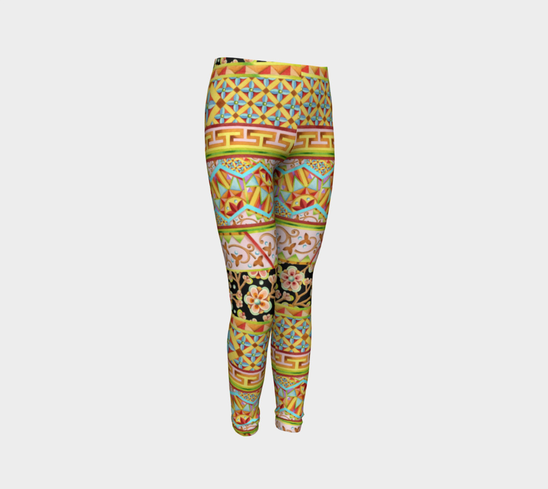 Gypsy Stripe Youth Leggings preview #3