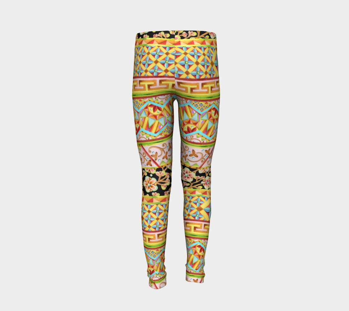 Gypsy Stripe Youth Leggings preview #6