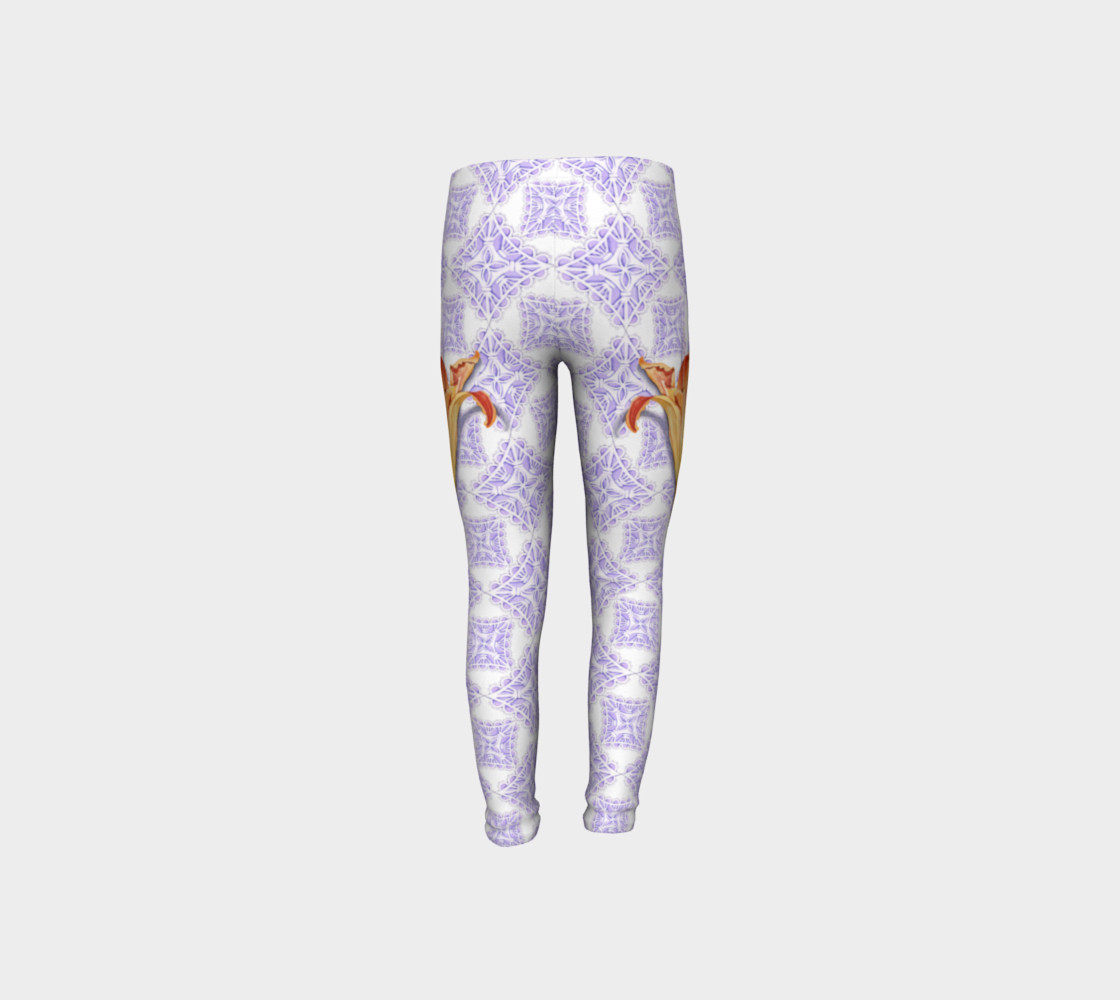 Victorian Daylily Youth Leggings preview #8