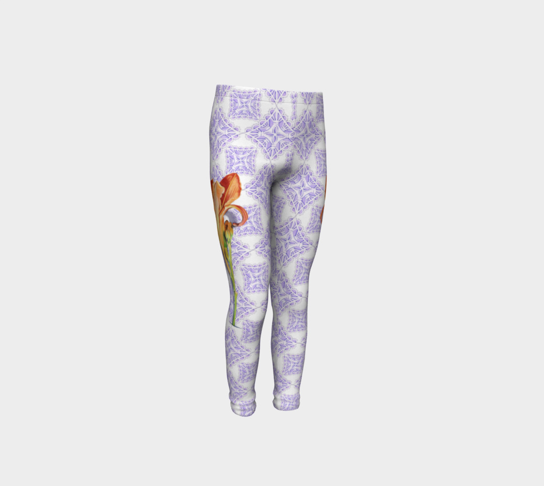 Victorian Daylily Youth Leggings preview #4