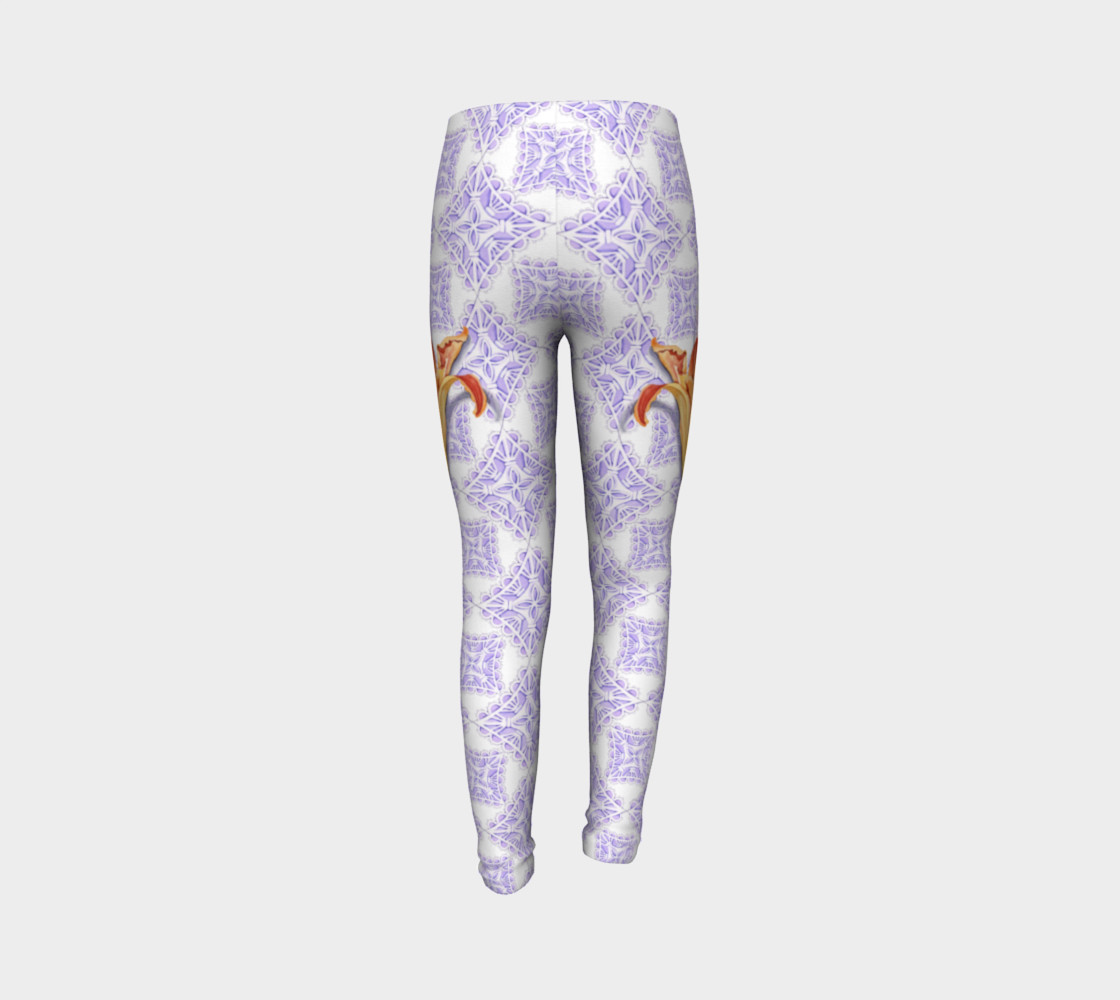 Victorian Daylily Youth Leggings preview #7
