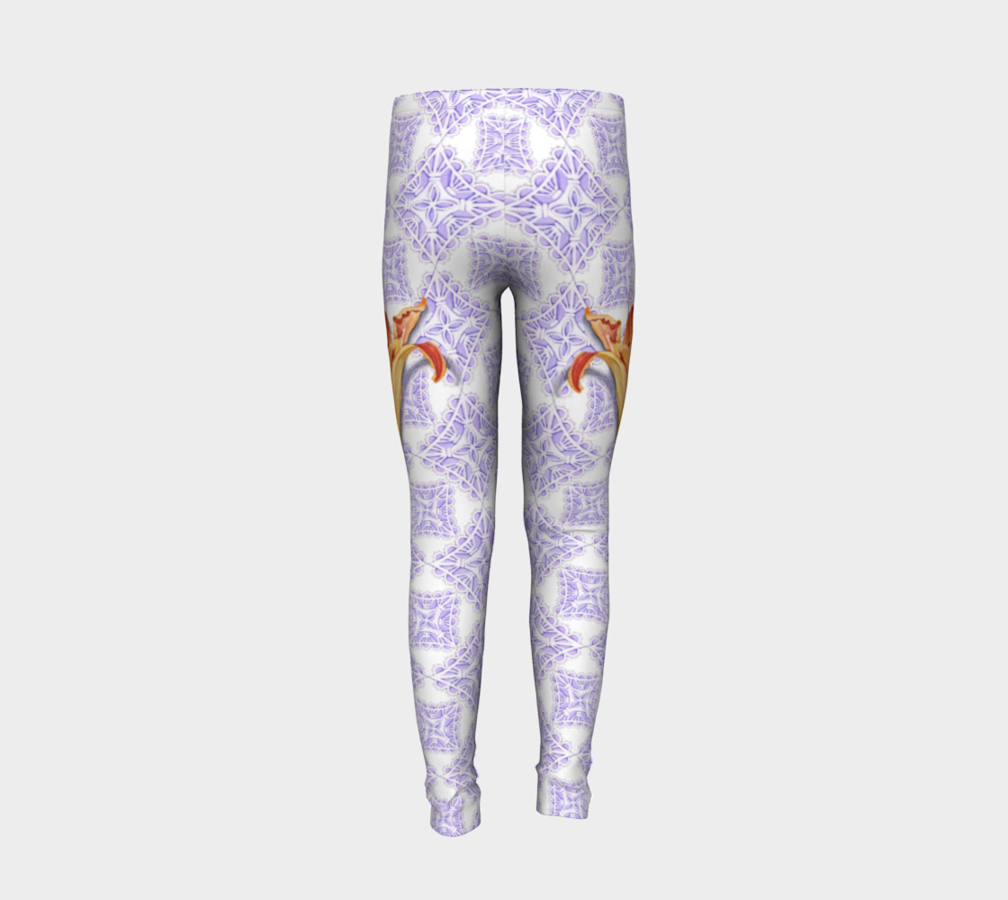 Victorian Daylily Youth Leggings preview #6