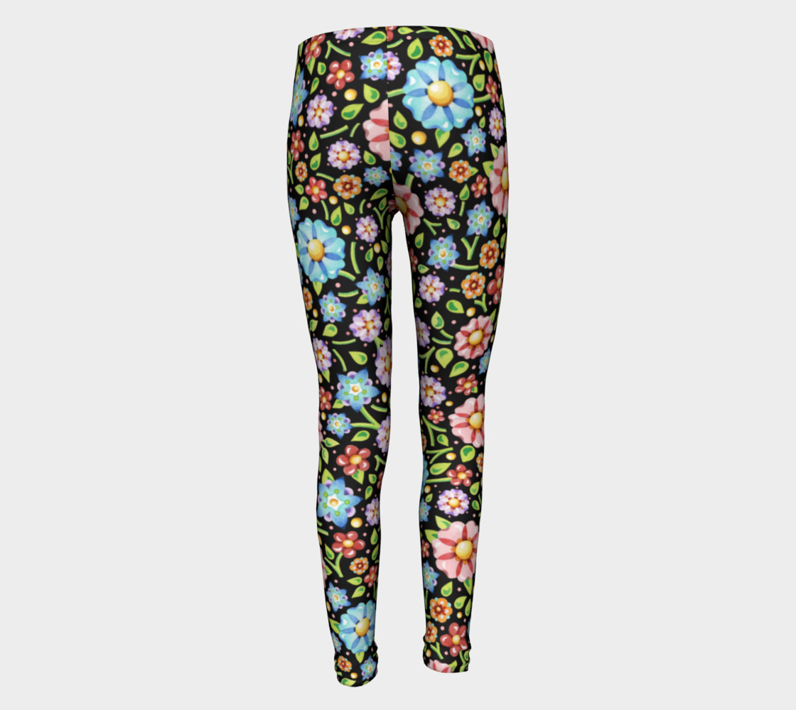Millefiori Flowers Youth Leggings preview #5