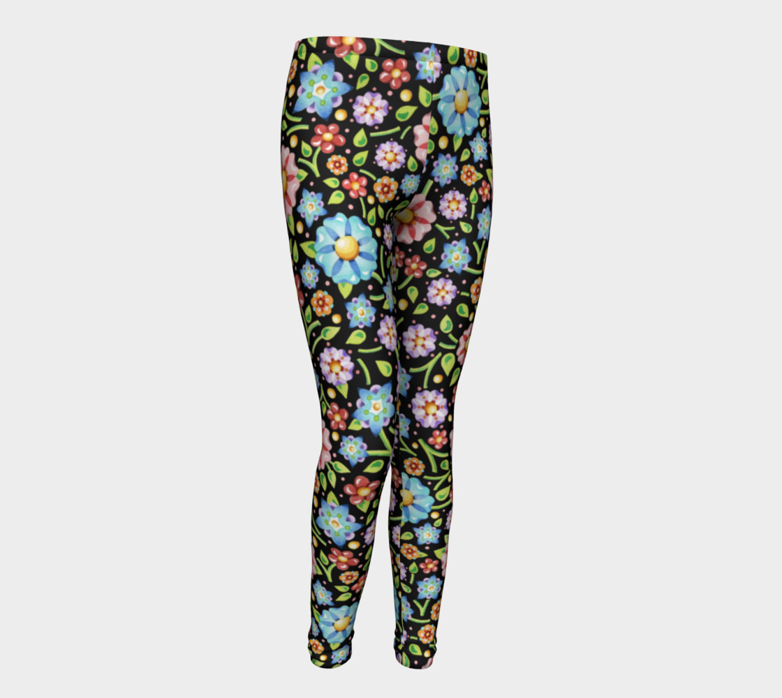 Millefiori Flowers Youth Leggings preview #1