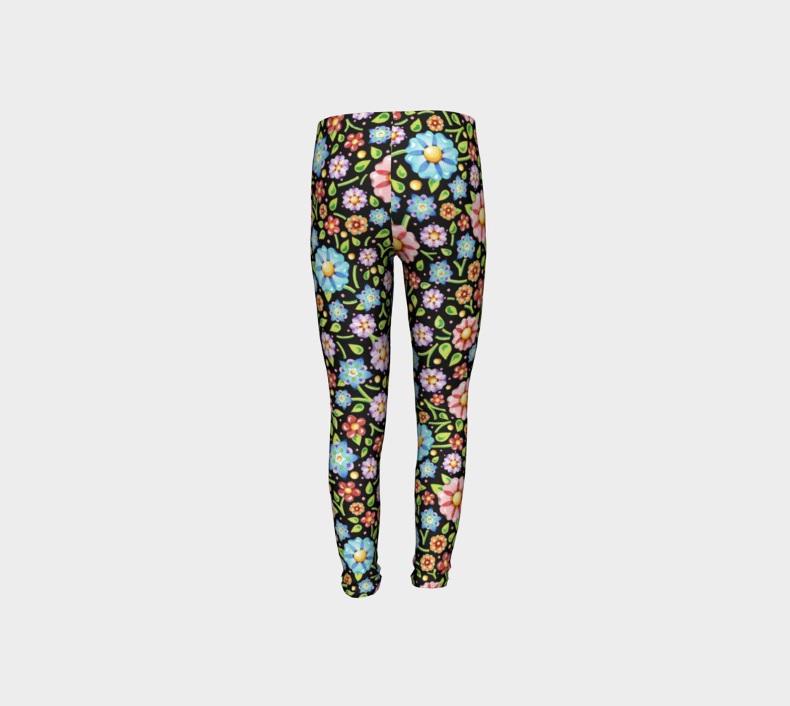 Millefiori Flowers Youth Leggings preview #8