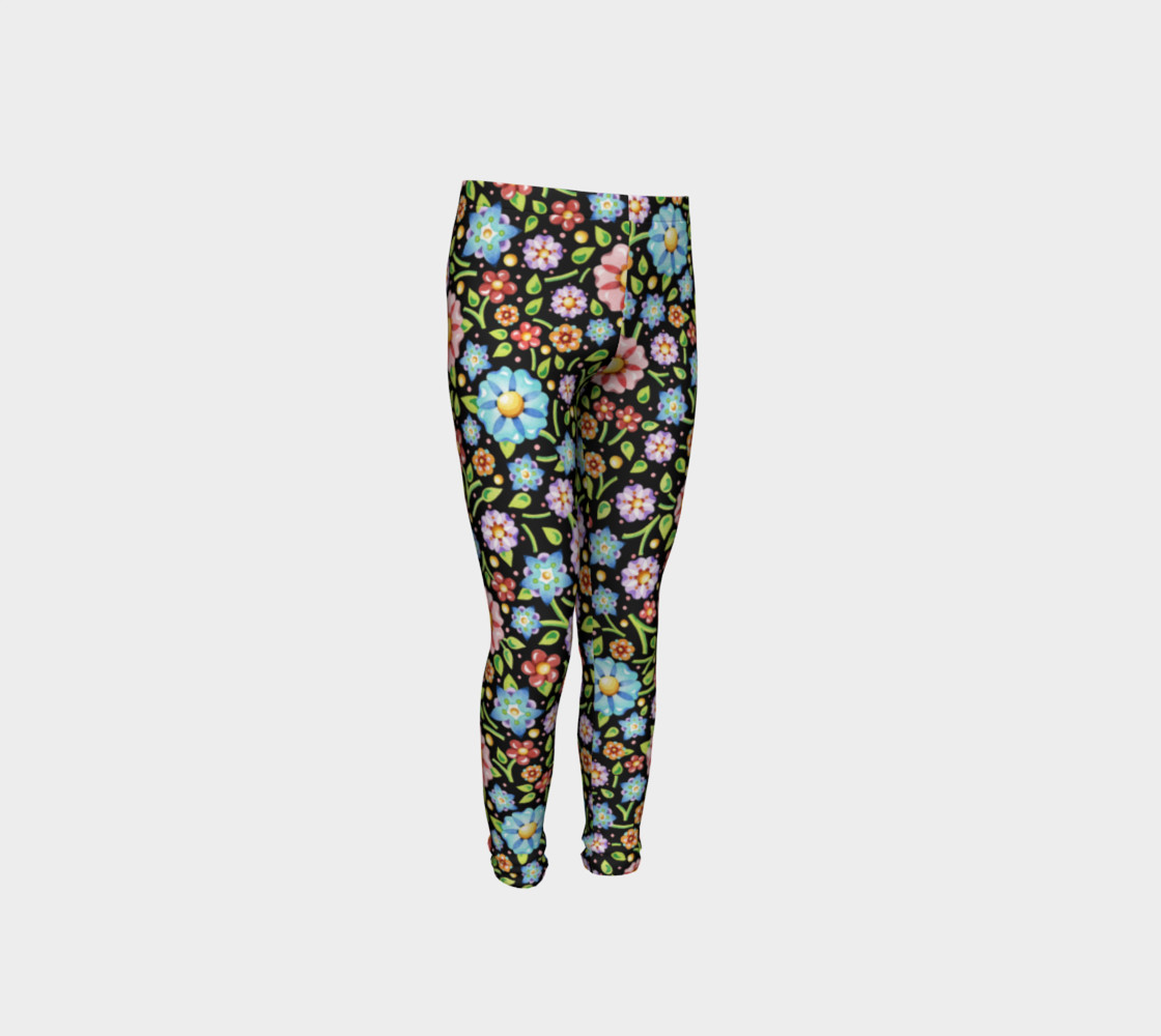 Millefiori Flowers Youth Leggings preview #4
