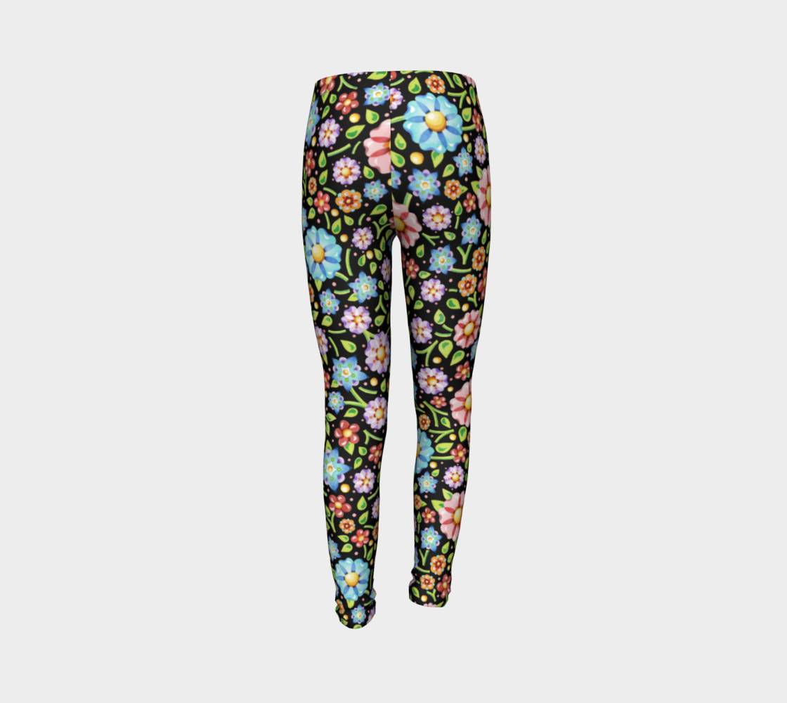 Millefiori Flowers Youth Leggings preview #7