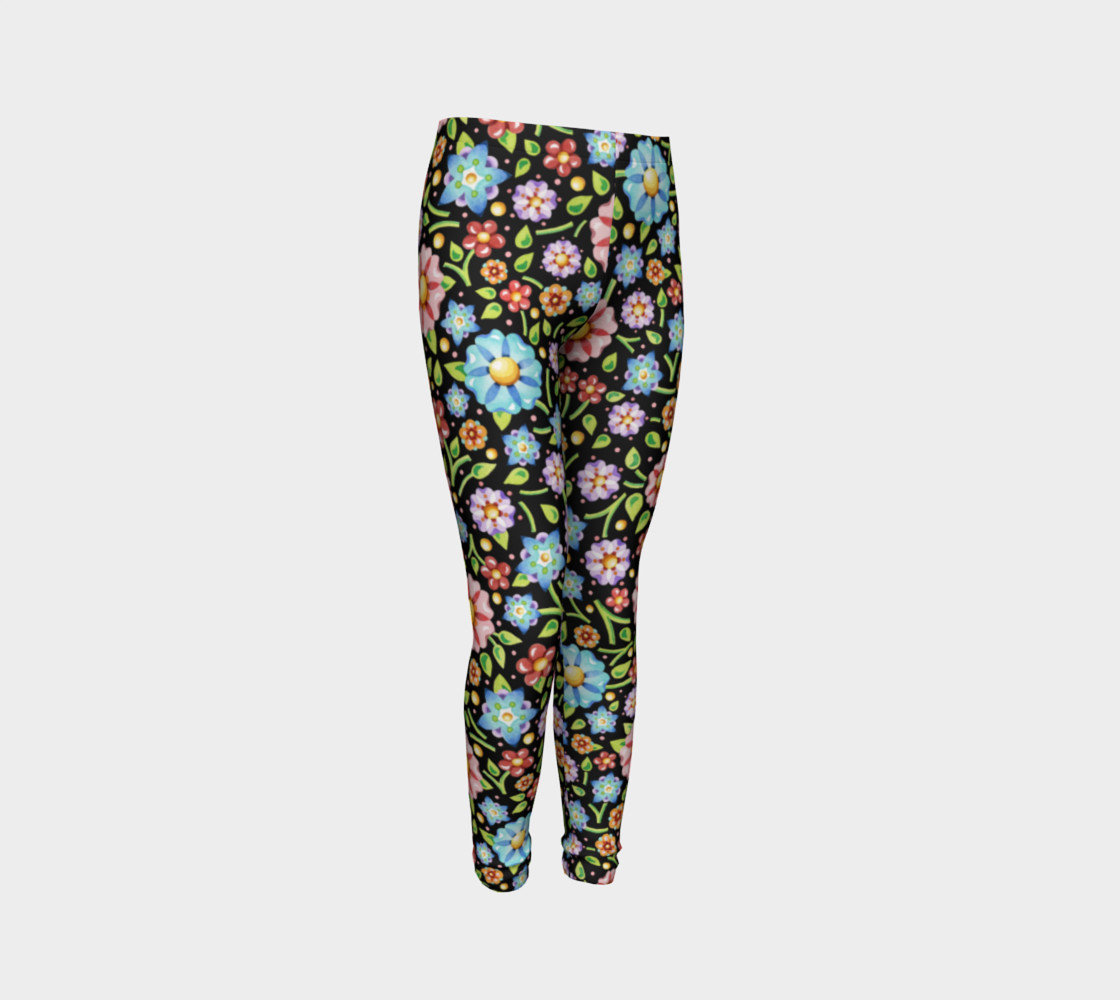 Millefiori Flowers Youth Leggings preview #3