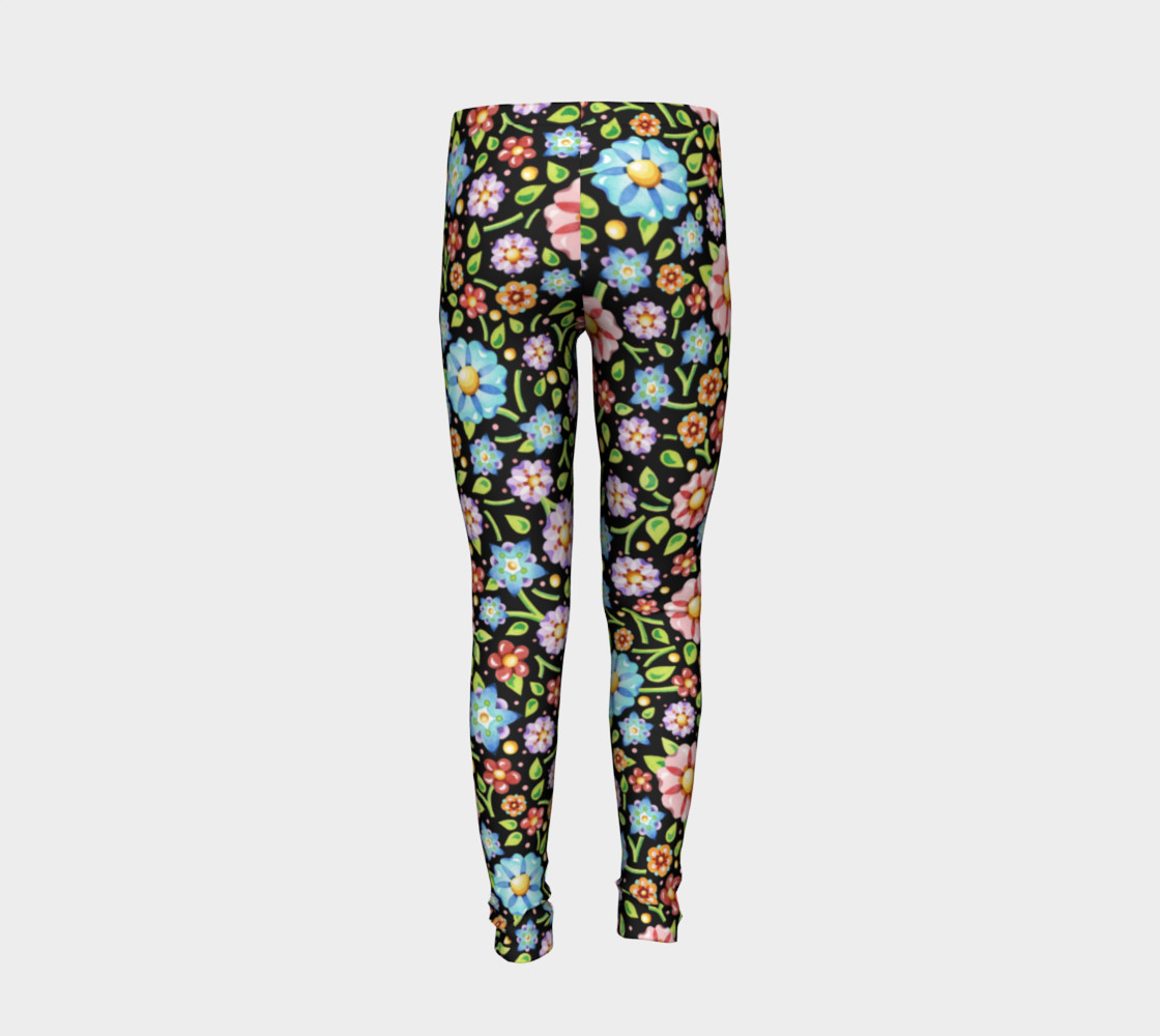 Millefiori Flowers Youth Leggings preview #6