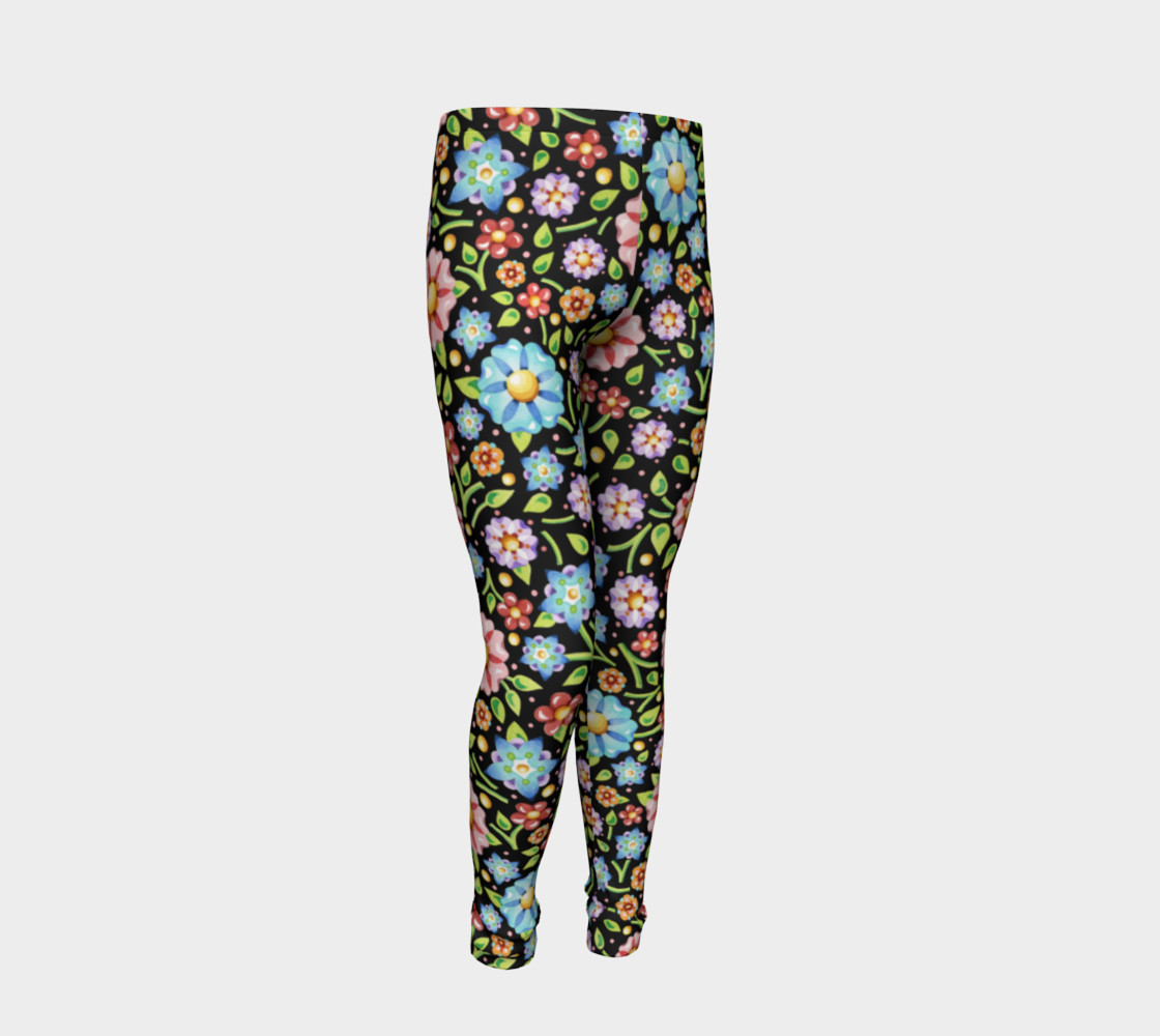 Millefiori Flowers Youth Leggings preview #2