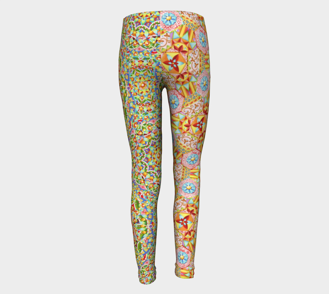 Trinket Hexagons Youth Leggings preview #5