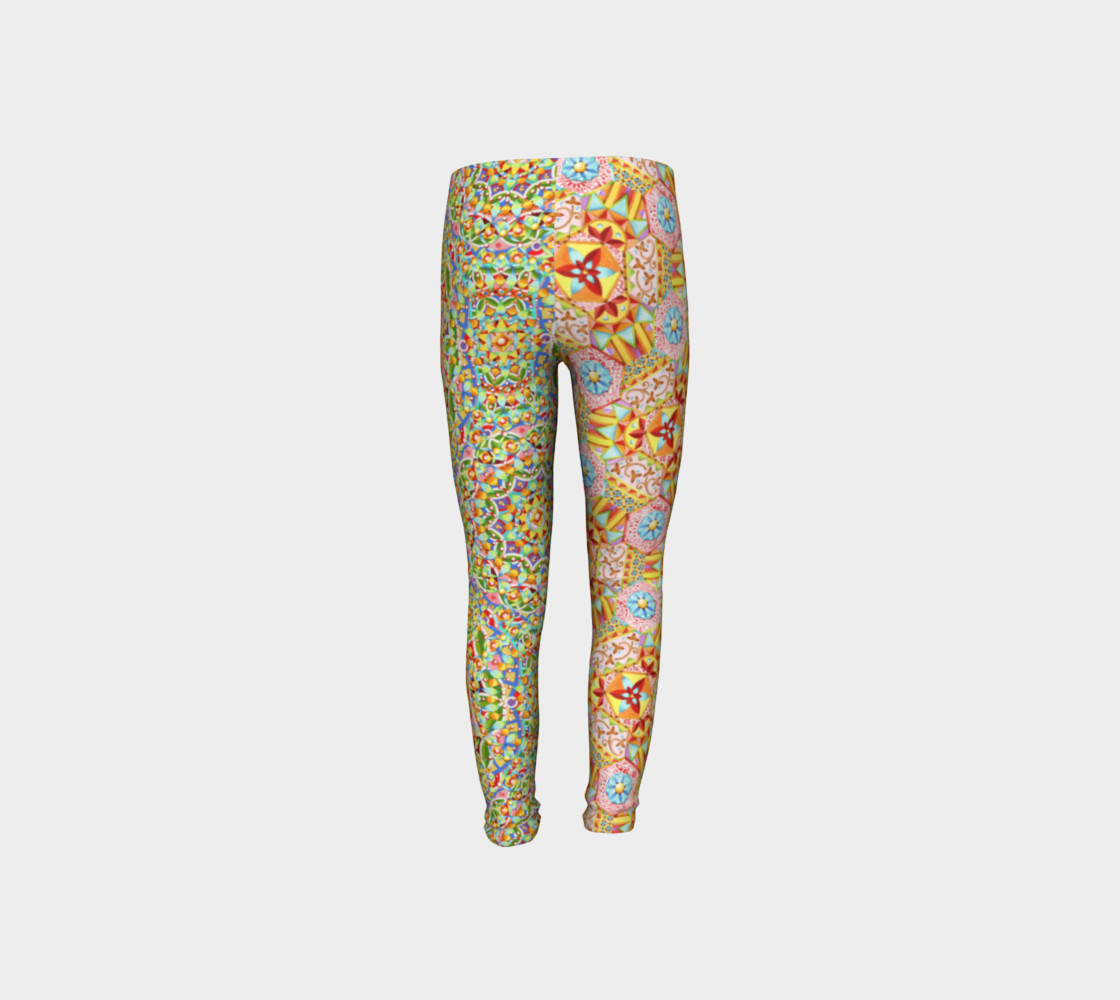 Trinket Hexagons Youth Leggings preview #8