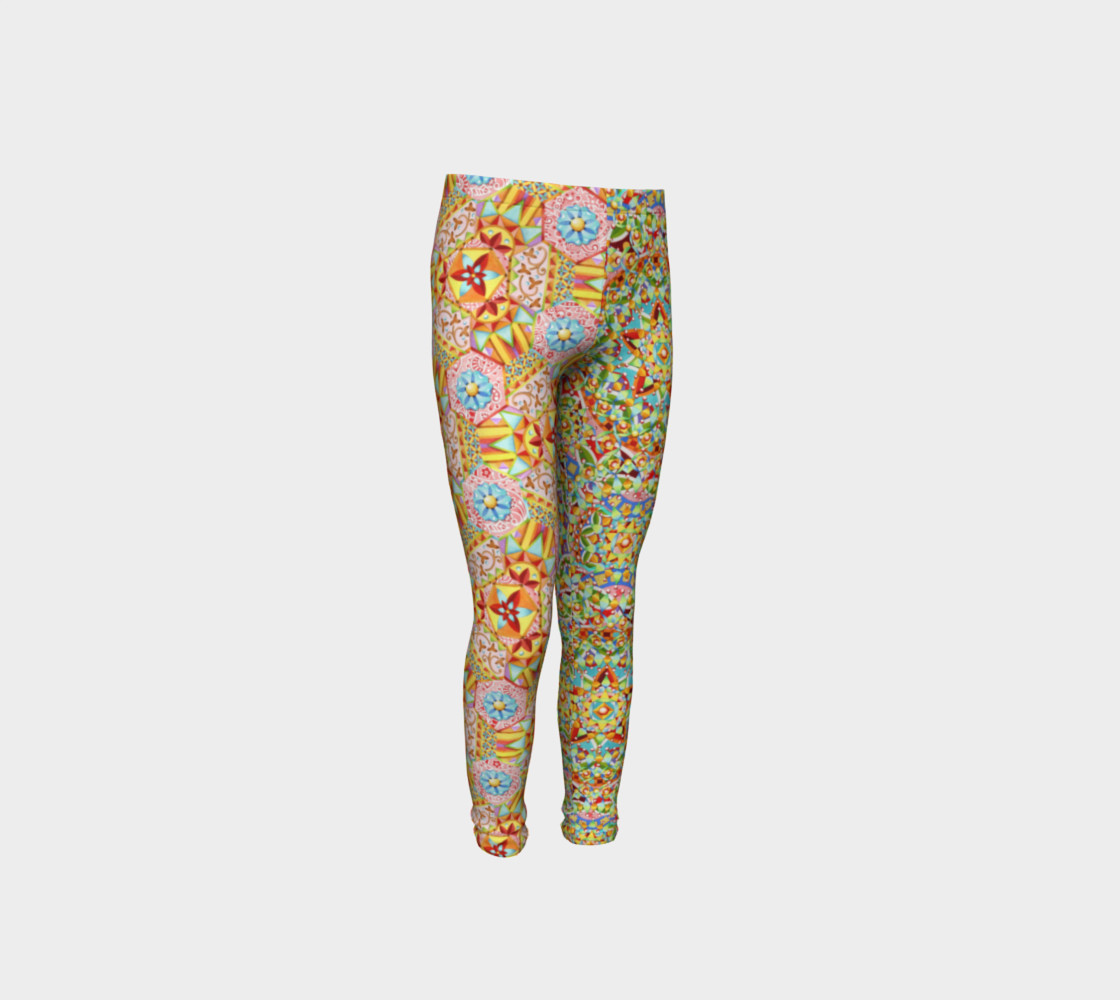 Trinket Hexagons Youth Leggings preview #4