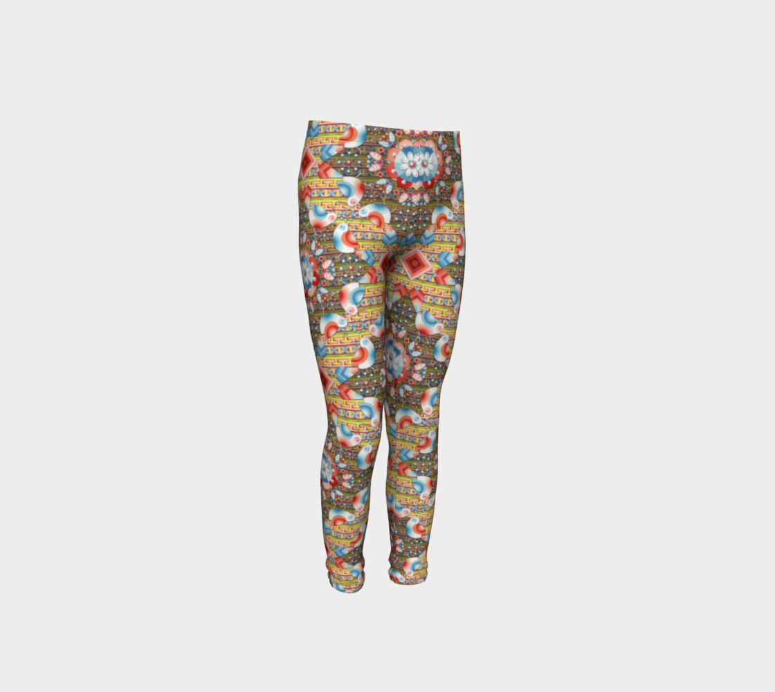 Heraldic Lovebird Youth Leggings preview #4